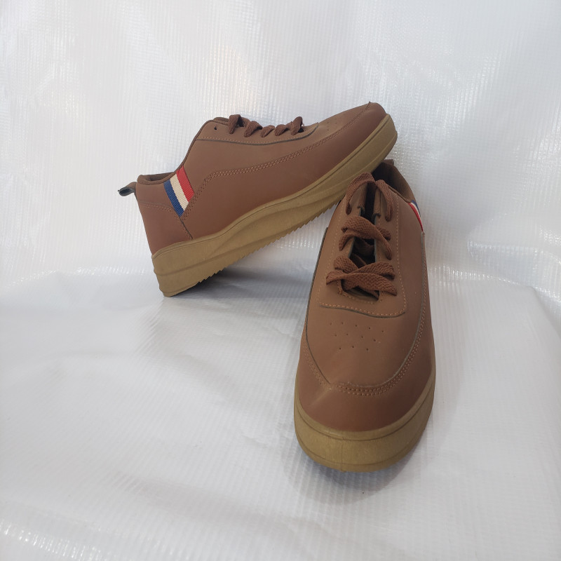 Men's Khaki Lace-up Sneakers