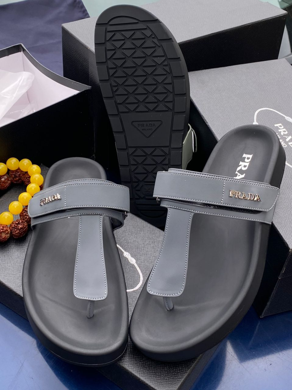 Tomford Classic Slippers Grey