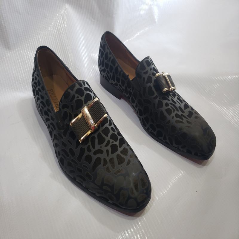 Black Italian Office Wedding Business Leisure Shoes for Men of class